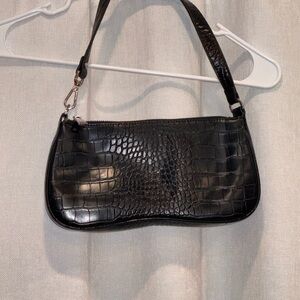 JW PEI Croc-Embossed Shoulder Bag